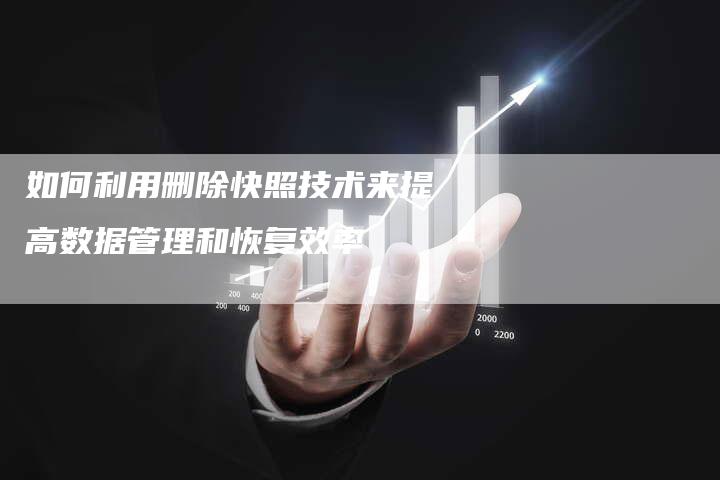 如何利用删除快照技术来提高数据管理和恢复效率