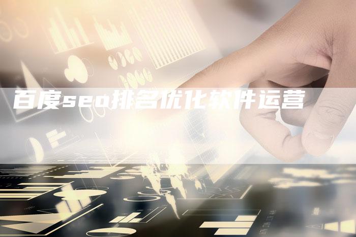 百度seo排名优化软件运营
